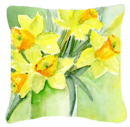 Daffodils by Maureen Bonfield Canvas Decorative Pillow BMBO970APW1414 - the-store.com