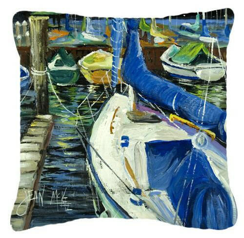 Sailboats Canvas Fabric Decorative Pillow JMK1245PW1414 by Caroline's Treasures