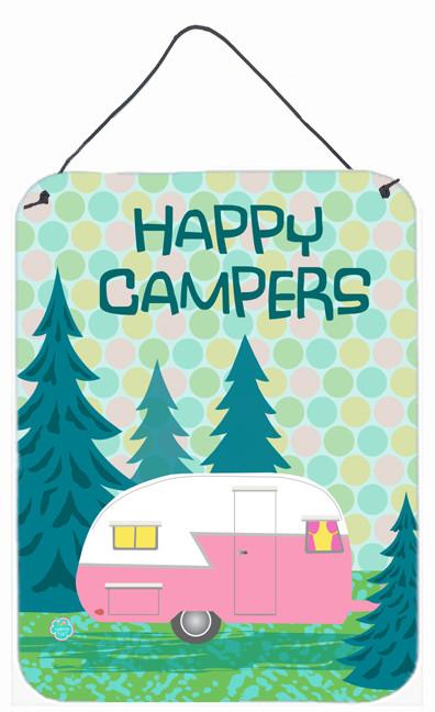 Happy Campers Glamping Trailer Wall or Door Hanging Prints VHA3004DS1216 by Caroline&#39;s Treasures