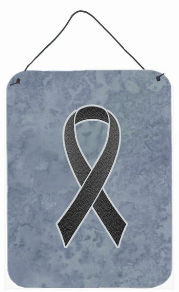 Black Ribbon for Melanoma Cancer Awareness Wall or Door Hanging Prints AN1216DS1216 by Caroline's Treasures
