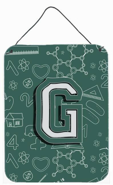 Caroline's Treasures Letter G Back to School Initial Wall or Door Hanging Prints CJ2010-GDS1216