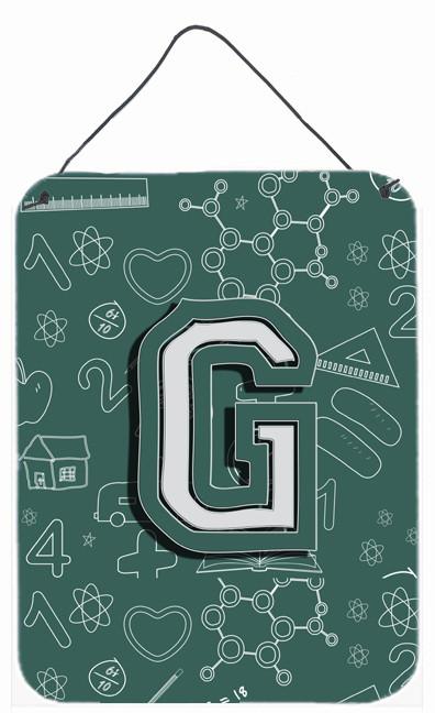 Letter G Back to School Initial Wall or Door Hanging Prints CJ2010-GDS1216 by Caroline's Treasures