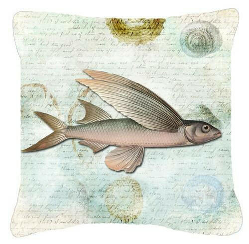 Fish    Canvas Fabric Decorative Pillow by Caroline&#39;s Treasures