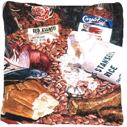 Red Beans and Rice Decorative   Canvas Fabric Pillow - the-store.com