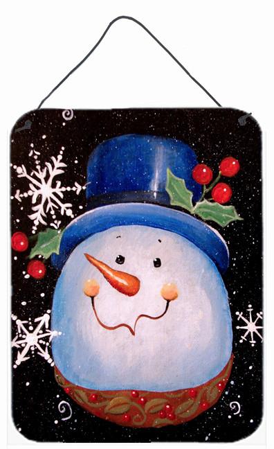 Top Hat Greetings Snowman Wall or Door Hanging Prints PJC1023DS1216 by Caroline's Treasures