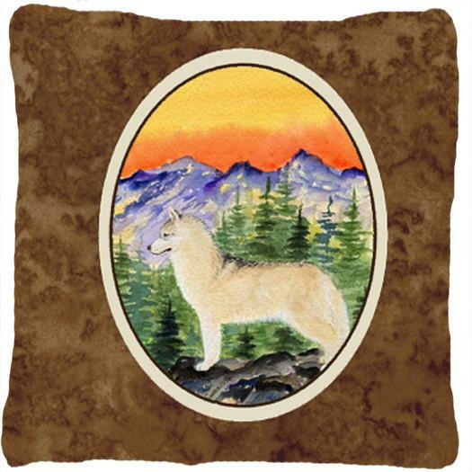 Siberian Husky Decorative   Canvas Fabric Pillow by Caroline&#39;s Treasures