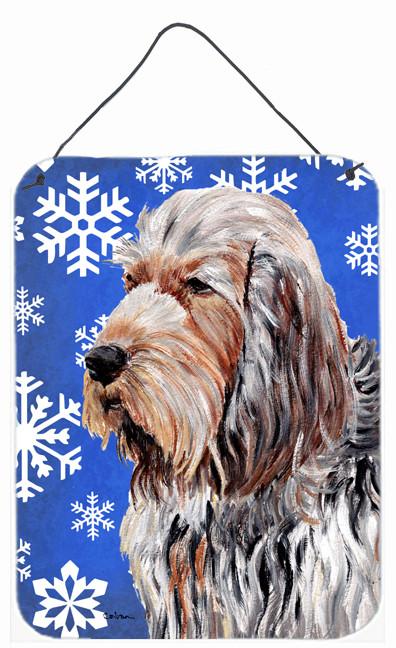 Otterhound Winter Snowflakes Wall or Door Hanging Prints SC9780DS1216 by Caroline&#39;s Treasures