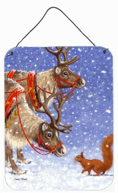 Reindeers &amp; Squirrel Wall or Door Hanging Prints ASA2016DS1216 by Caroline&#39;s Treasures