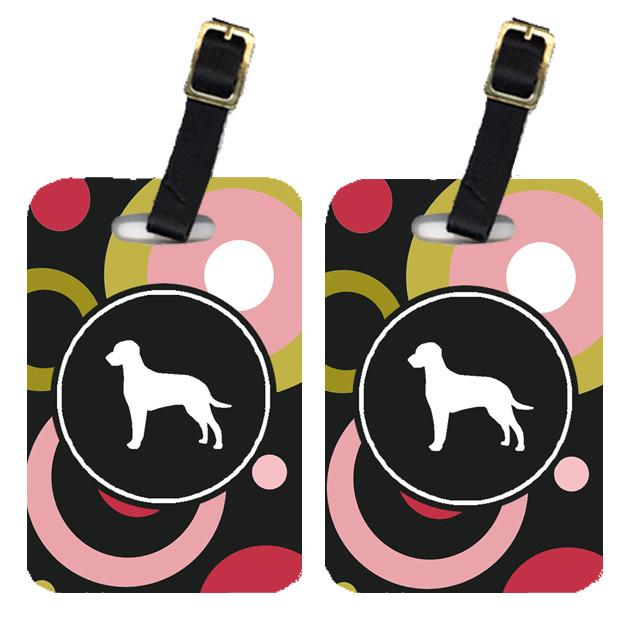Pair of 2 Curly Coated Retriever Luggage Tags by Caroline's Treasures