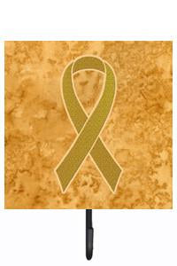 Gold Ribbon for Childhood Cancers Awareness Leash or Key Holder AN1209SH4 by Caroline&#39;s Treasures