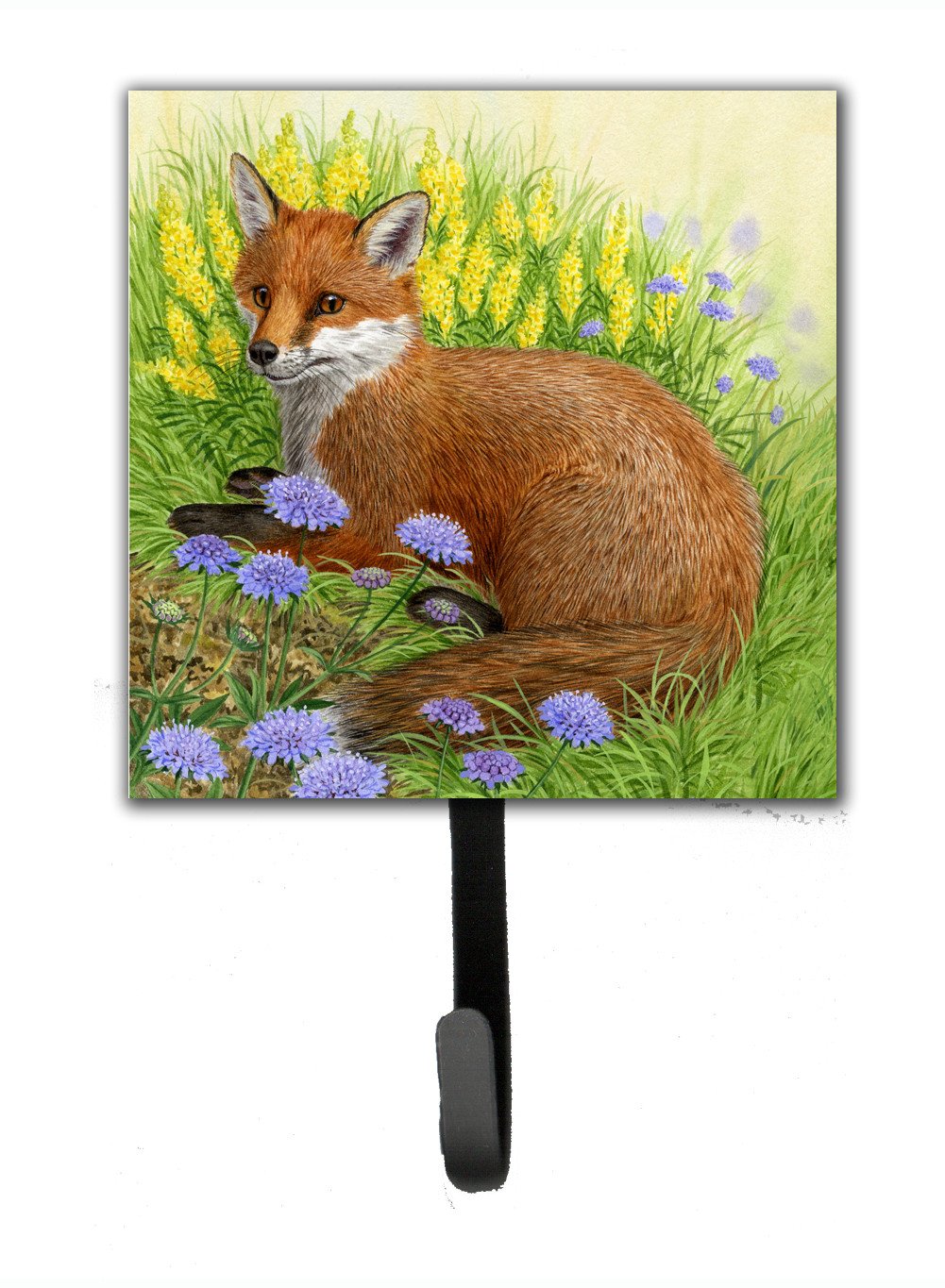 Fox in Flowers by Sarah Adams Leash or Key Holder ASAD0788SH4 by Caroline&#39;s Treasures
