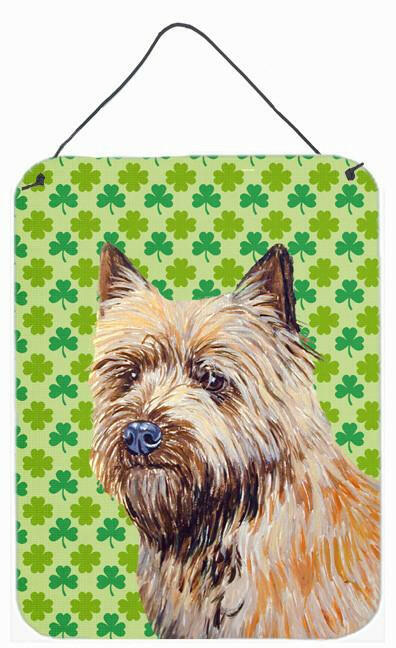 Caroline's Treasures Cairn Terrier St. Patrick's Day Portrait Aluminium Wall or Door Hanging Prints