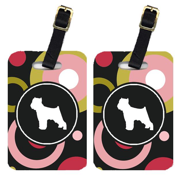 Pair of 2 Brussels Griffon Luggage Tags by Caroline&#39;s Treasures