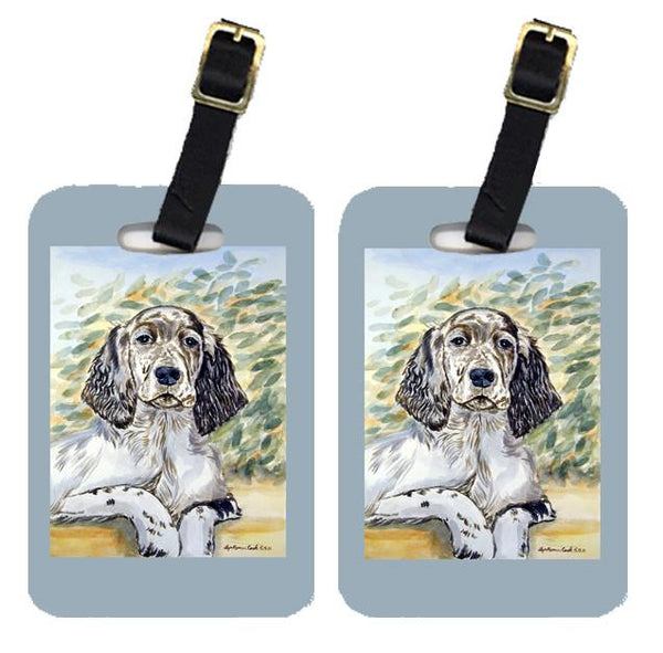 Pair of 2 English Setter Luggage Tags by Caroline's Treasures