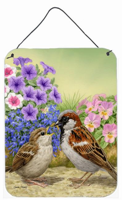 House Sparrows Wall or Door Hanging Prints ASA2112DS1216 by Caroline's Treasures