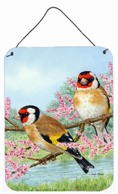 European Goldfinches Wall or Door Hanging Prints ASA2119DS1216 by Caroline's Treasures