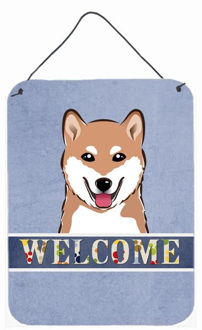 Shiba Inu Welcome Wall or Door Hanging Prints BB1411DS1216 by Caroline&#39;s Treasures