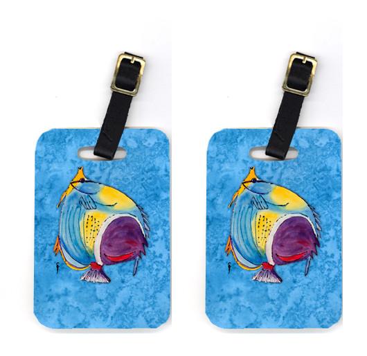 Pair of Tropical Fish Luggage Tags by Caroline&#39;s Treasures