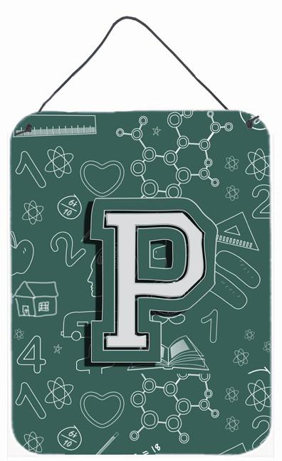 Letter P Back to School Initial Wall or Door Hanging Prints CJ2010-PDS1216 by Caroline&#39;s Treasures