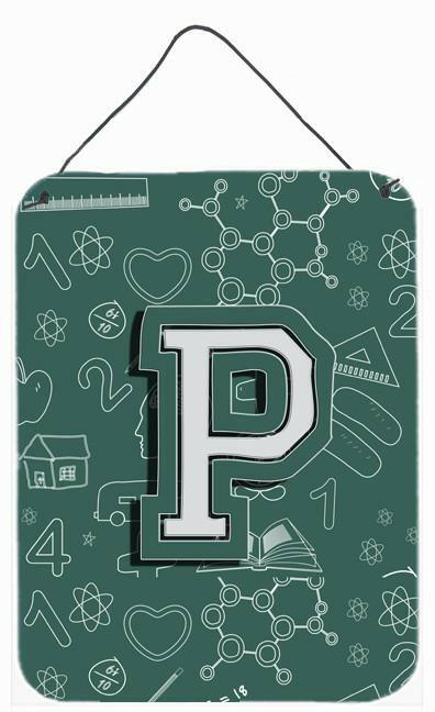 Caroline's Treasures Letter P Back to School Initial Wall or Door Hanging Prints CJ2010-PDS1216