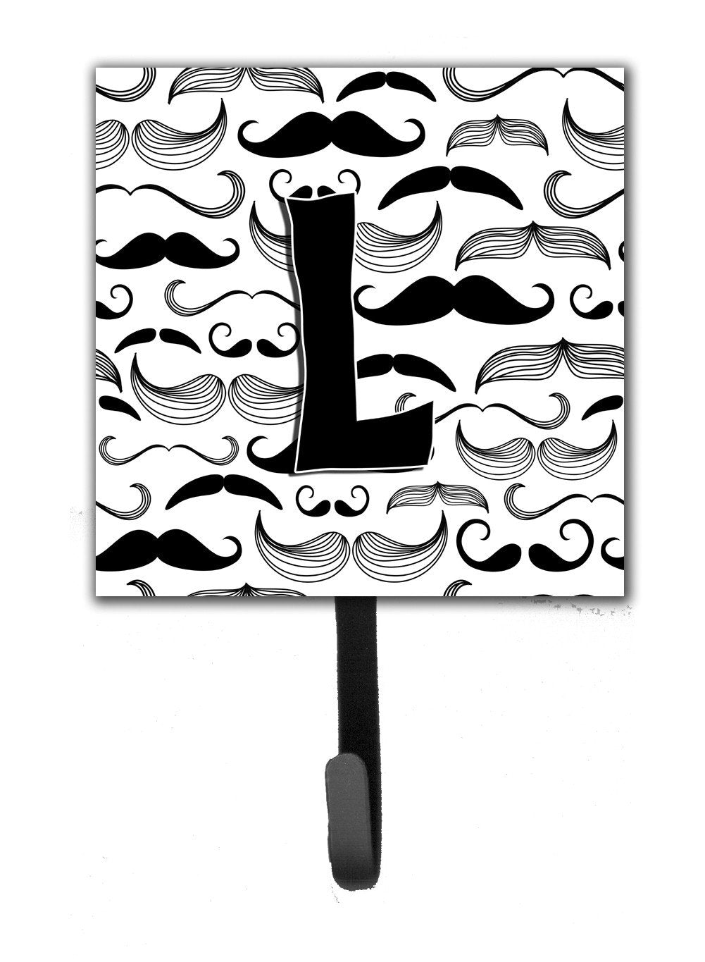 Letter L Moustache Initial Leash or Key Holder CJ2009-LSH4 by Caroline&#39;s Treasures