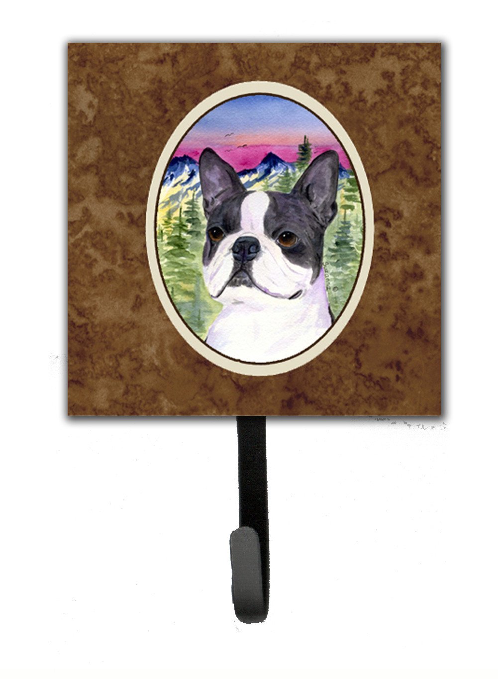 Boston Terrier Leash Holder or Key Hook by Caroline&#39;s Treasures