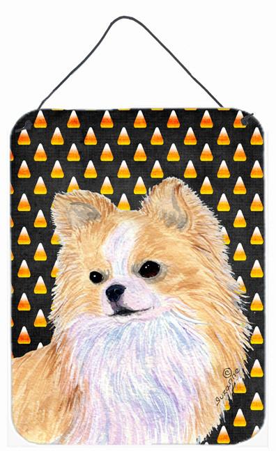 Chihuahua Candy Corn Halloween Portrait Wall or Door Hanging Prints by Caroline's Treasures