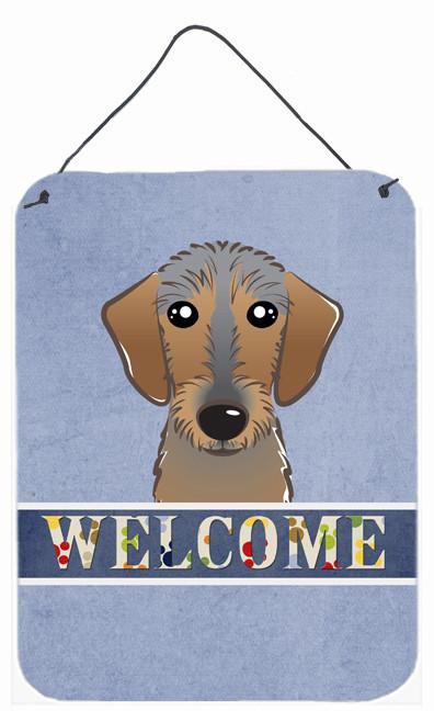 Wirehaired Dachshund Welcome Wall or Door Hanging Prints BB1419DS1216 by Caroline&#39;s Treasures