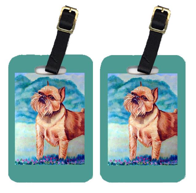 Pair of 2 Brussels Griffon Luggage Tags by Caroline&#39;s Treasures