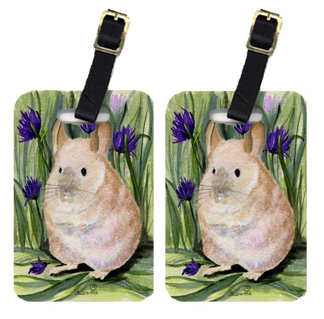 Pair of 2 Chinchilla Luggage Tags by Caroline&#39;s Treasures