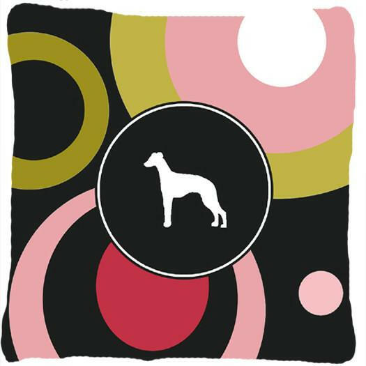 Whippet Decorative   Canvas Fabric Pillow by Caroline&#39;s Treasures