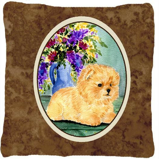 Pomeranian Decorative   Canvas Fabric Pillow by Caroline's Treasures