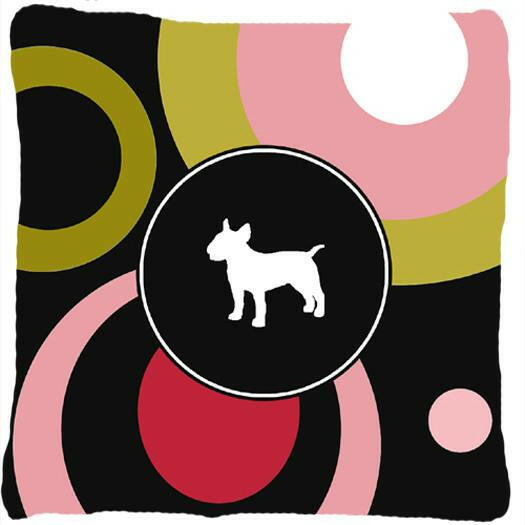 Bull Terrier Decorative   Canvas Fabric Pillow by Caroline&#39;s Treasures