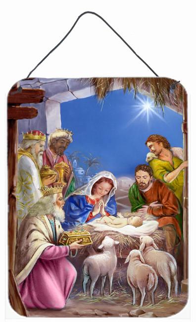 The Wise Men at the Nativity Christmas Wall or Door Hanging Prints APH5603DS1216 by Caroline's Treasures