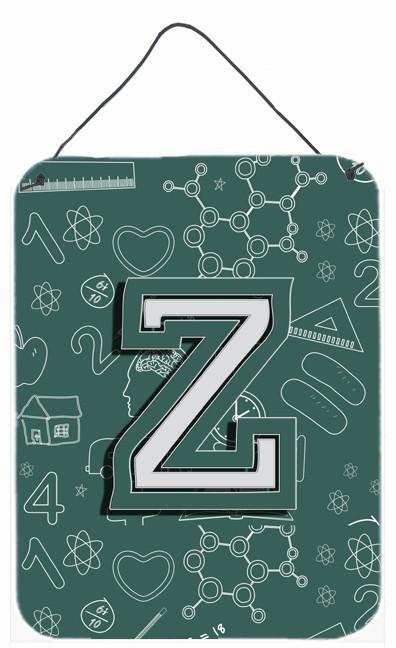 Letter Z Back to School Initial Wall or Door Hanging Prints CJ2010-ZDS1216 by Caroline&#39;s Treasures