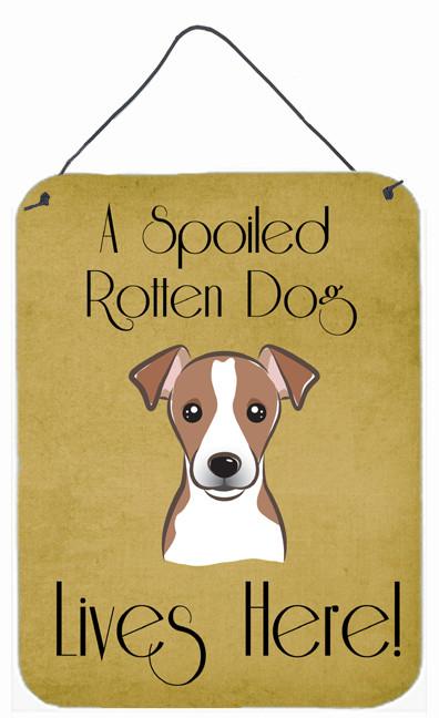 Jack Russell Terrier Spoiled Dog Lives Here Wall or Door Hanging Prints BB1508DS1216 by Caroline's Treasures